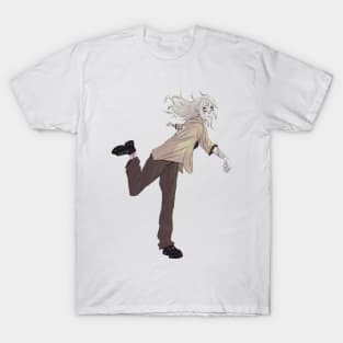 Anime girl with grunge style T-Shirt